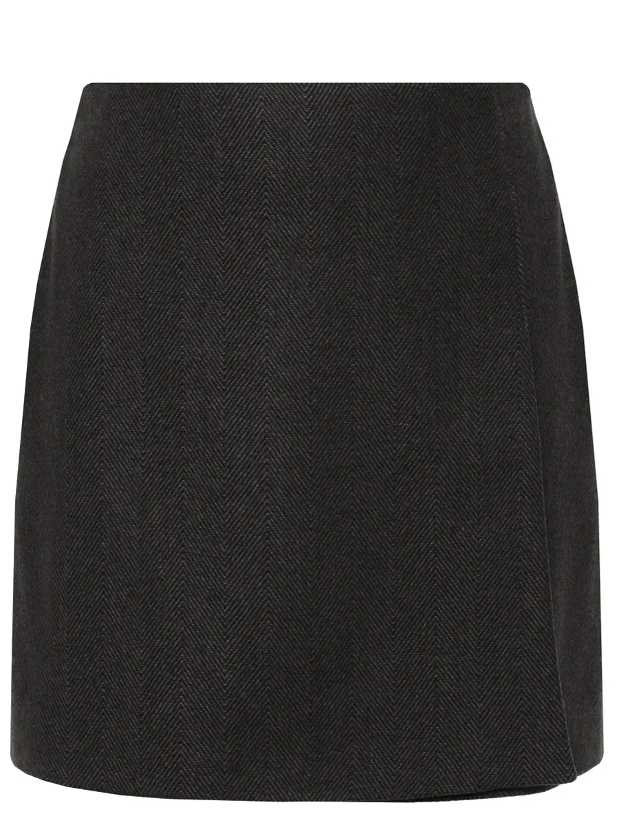 Мини-юбка шерстяная