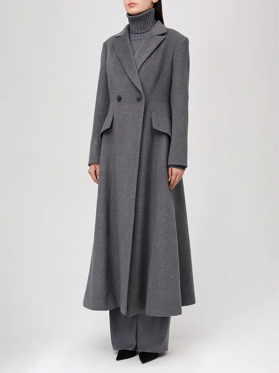 Пальто из кашемира и шерсти