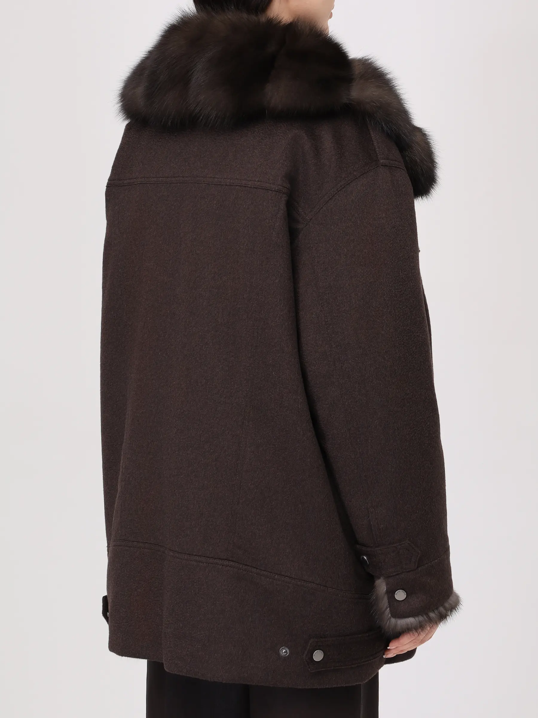 Куртка двусторонняя Sophie с мехом соболя