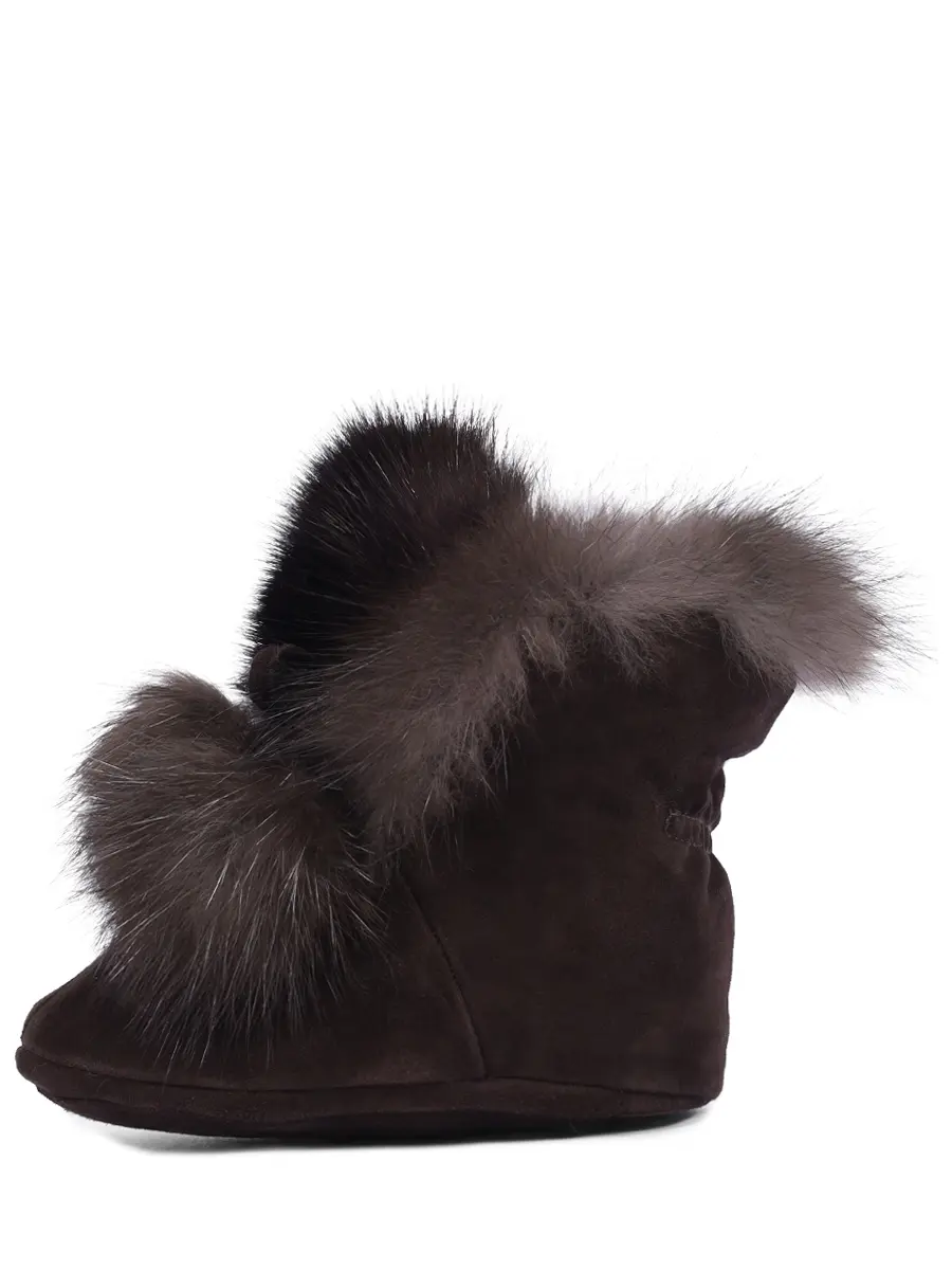 Пинетки с мехом соболя