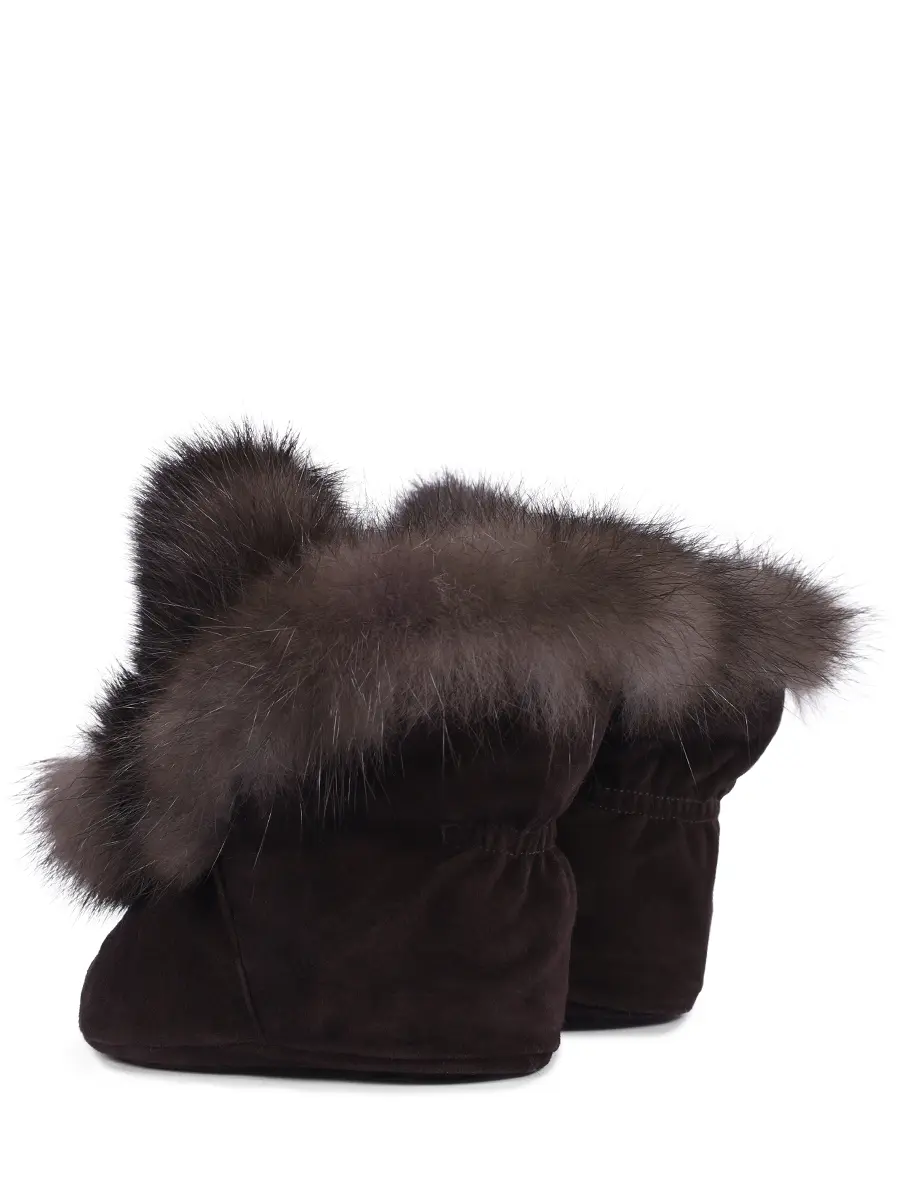 Пинетки с мехом соболя