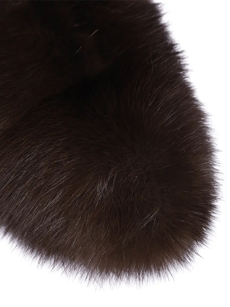 Мюли из меха соболя