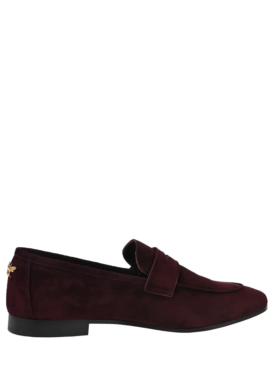 Лоферы замшевые