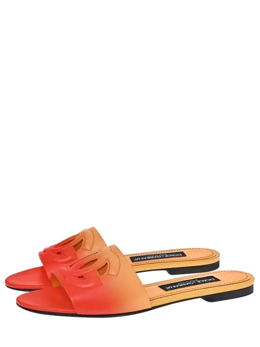 Шлепанцы кожаные Bianca DOLCE & GABBANA