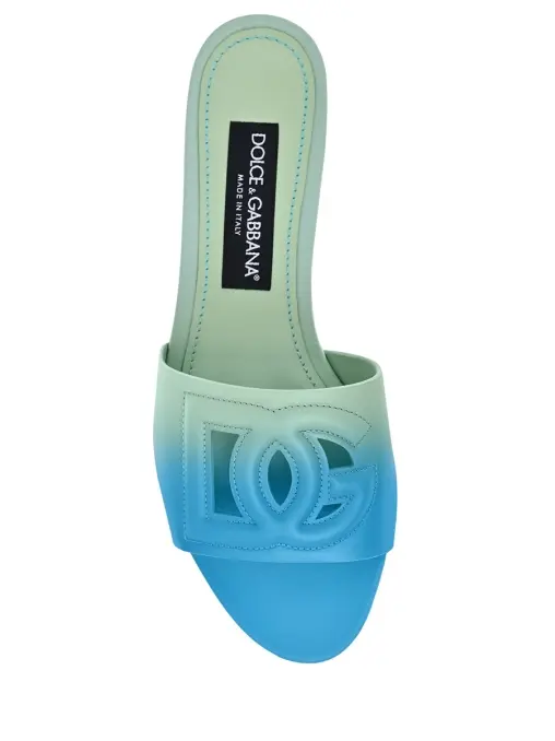 Шлепанцы кожаные Bianca DOLCE & GABBANA