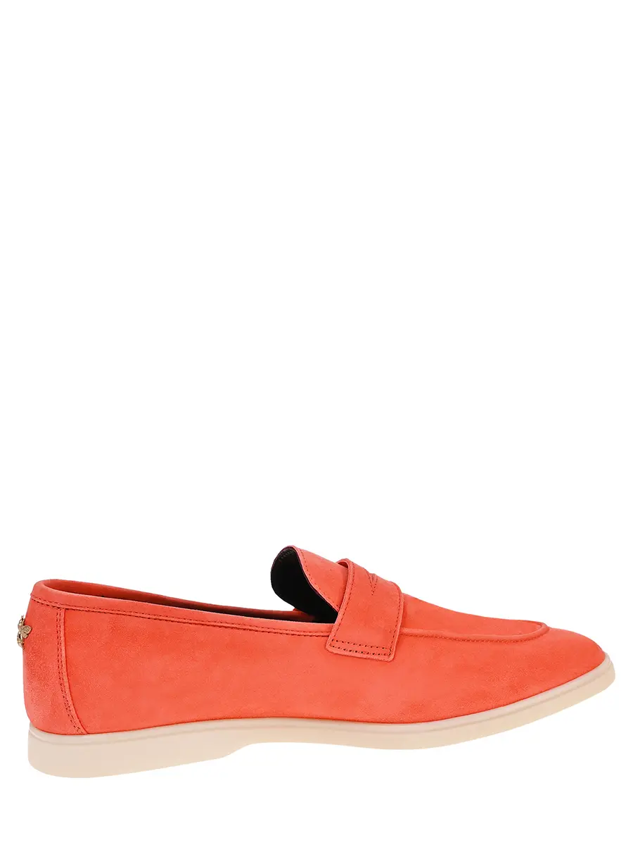 Лоферы замшевые