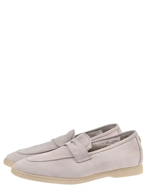 Лоферы замшевые на меху BOUGEOTTE