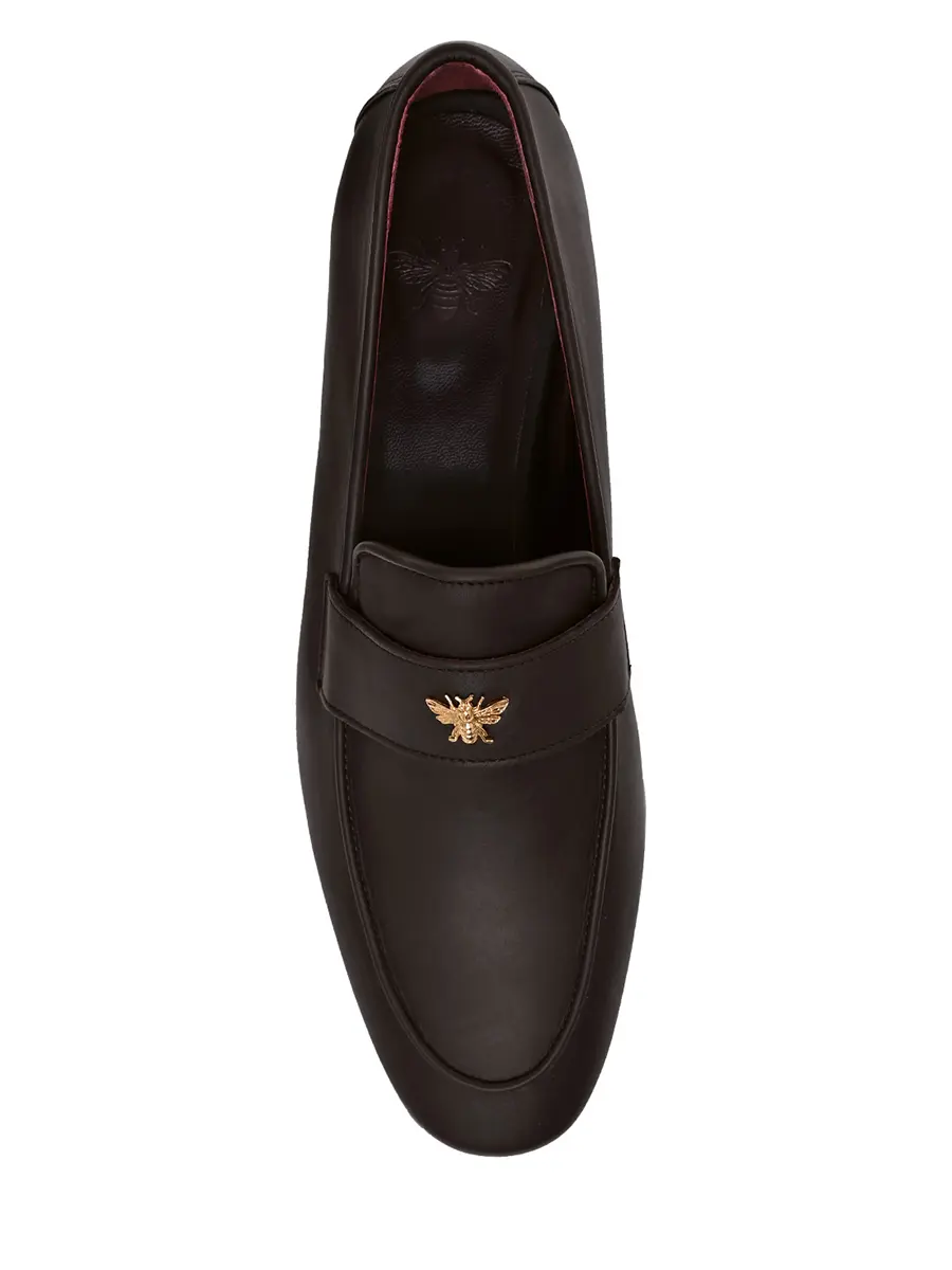 Лоферы кожаные