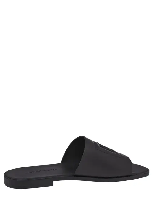 Шлепанцы кожаные DOLCE & GABBANA