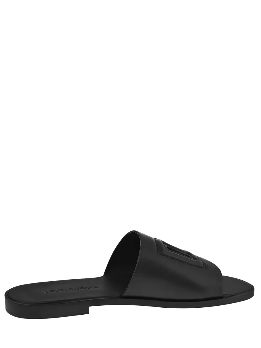 Шлепанцы кожаные