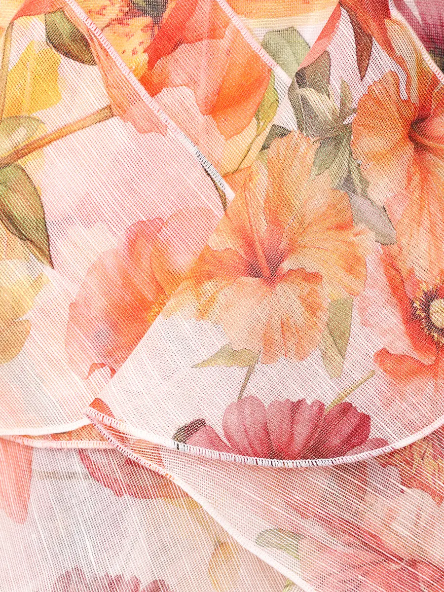 Платье из шелка и льна Viola