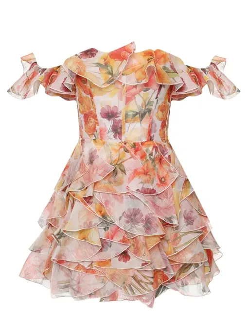 Платье из шелка и льна Viola YVON