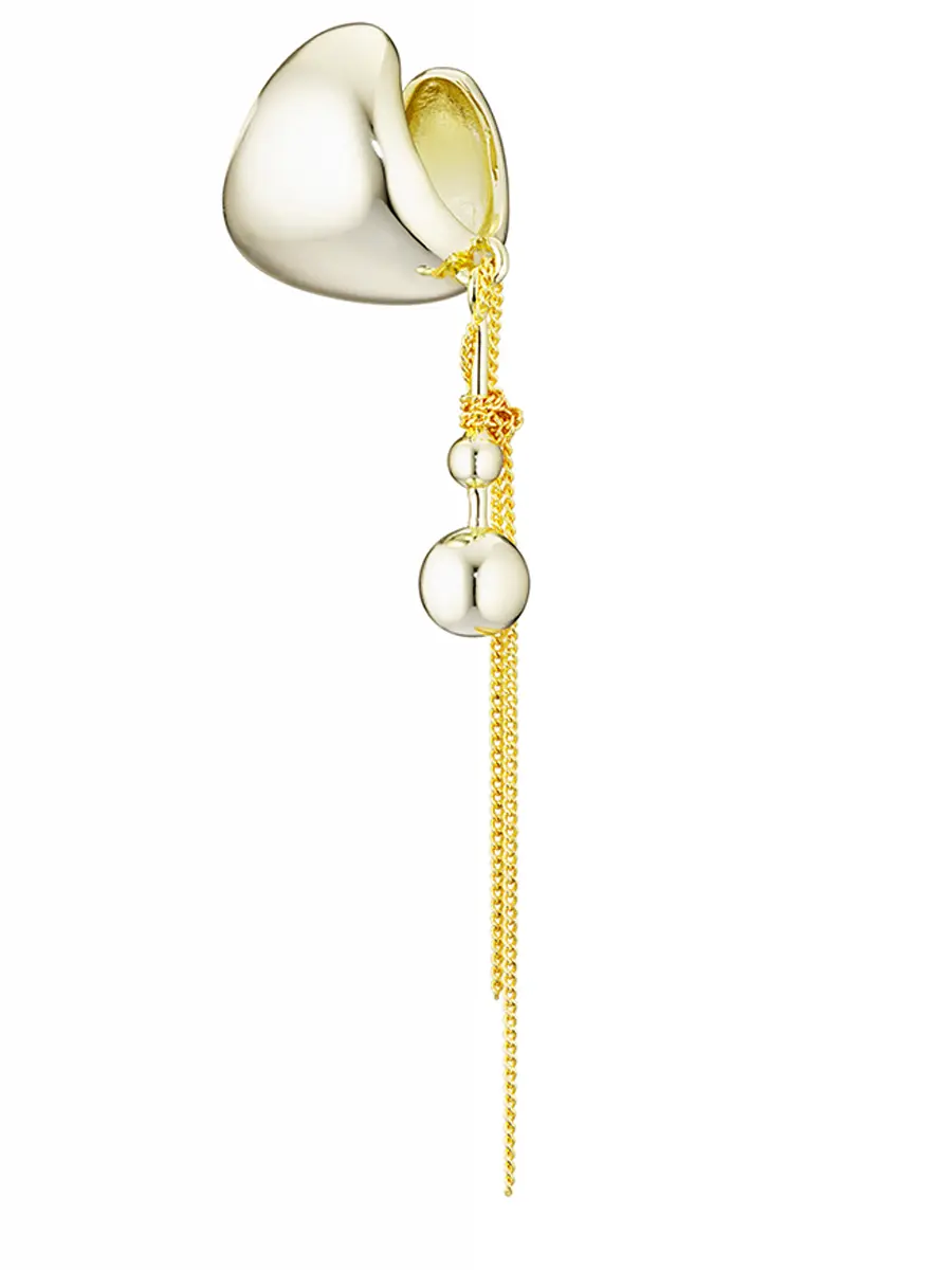 Кафф с подвеской и цепочками