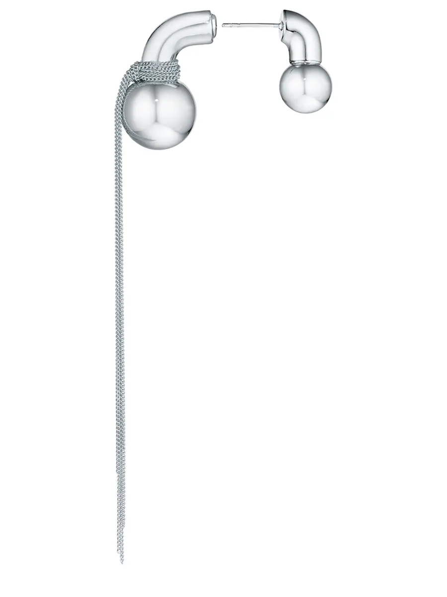 Серьги с двумя шарами