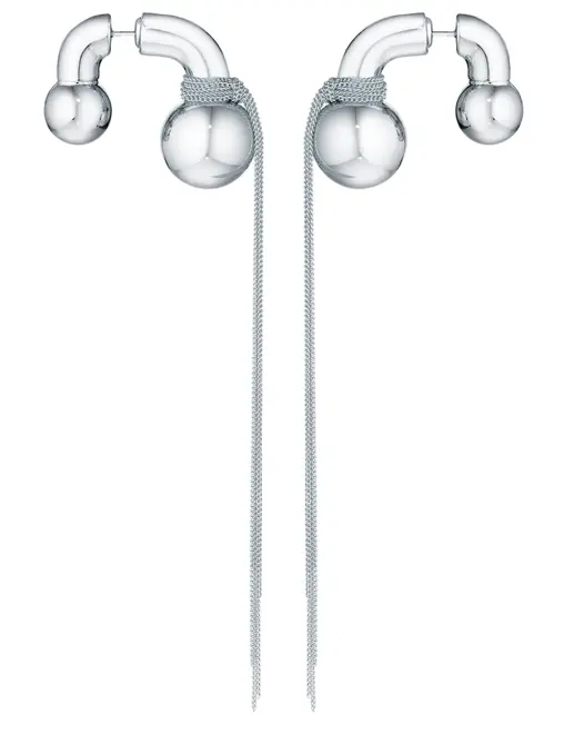 Серьги с двумя шарами CAVIAR JEWELLERY