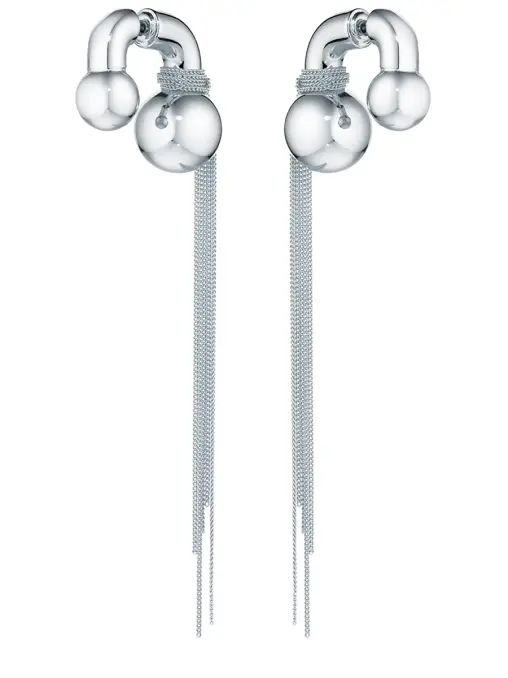 Серьги с двумя шарами CAVIAR JEWELLERY