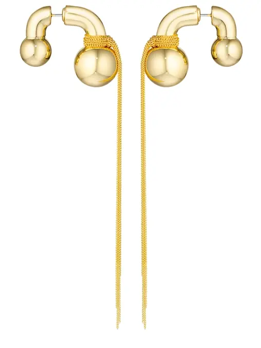 Серьги с двумя шарами CAVIAR JEWELLERY