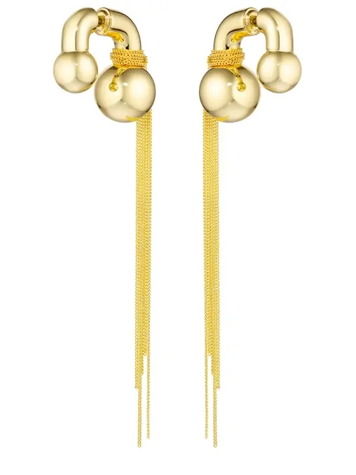 Серьги с двумя шарами CAVIAR JEWELLERY