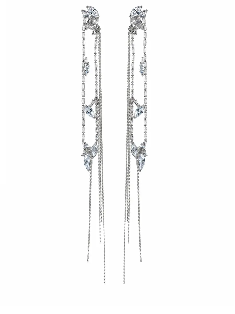 Серьги с цепочками