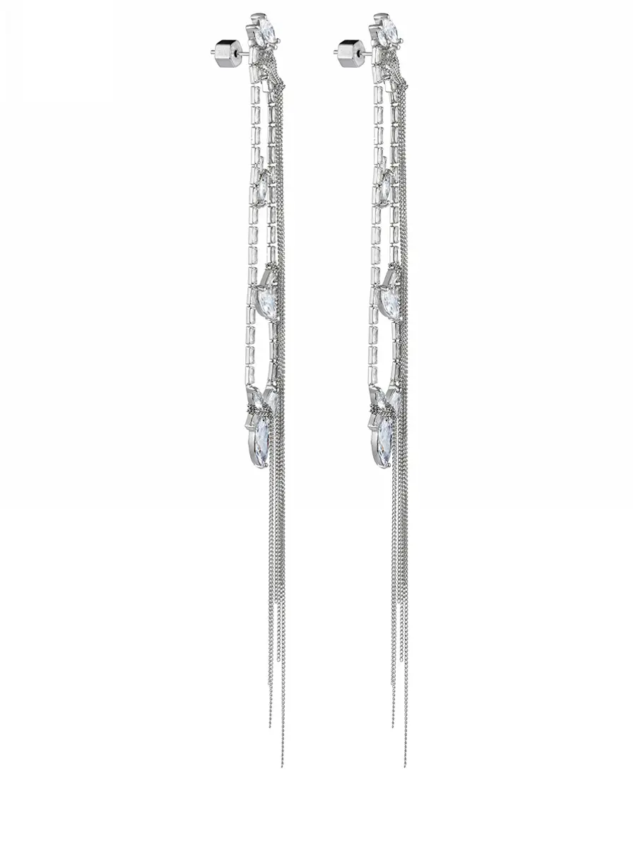 Серьги с цепочками