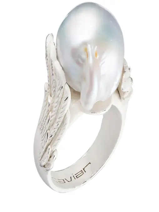 Кольцо с жемчужиной Drowning to embrace CAVIAR JEWELLERY