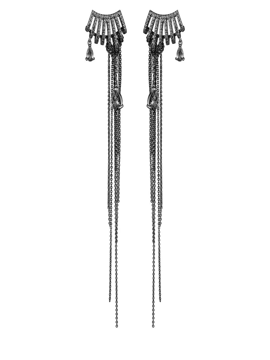 Серьги с цепочками