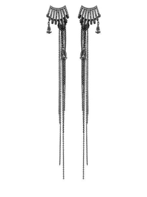 Серьги с цепочками CAVIAR JEWELLERY