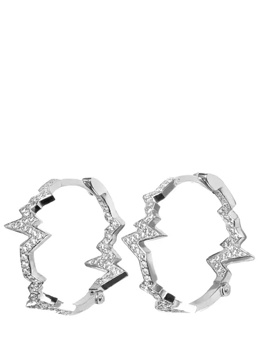 Серьги-кольца пульс CAVIAR JEWELLERY