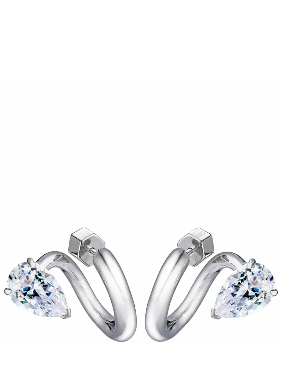 Серьги с кристаллом