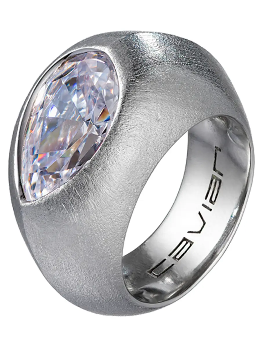 Кольцо на мизинец с кристаллом