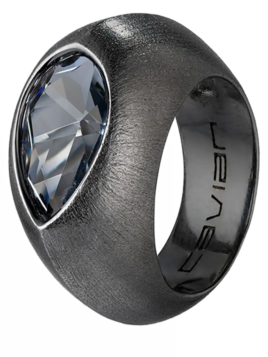 Кольцо на мизинец с кристаллом