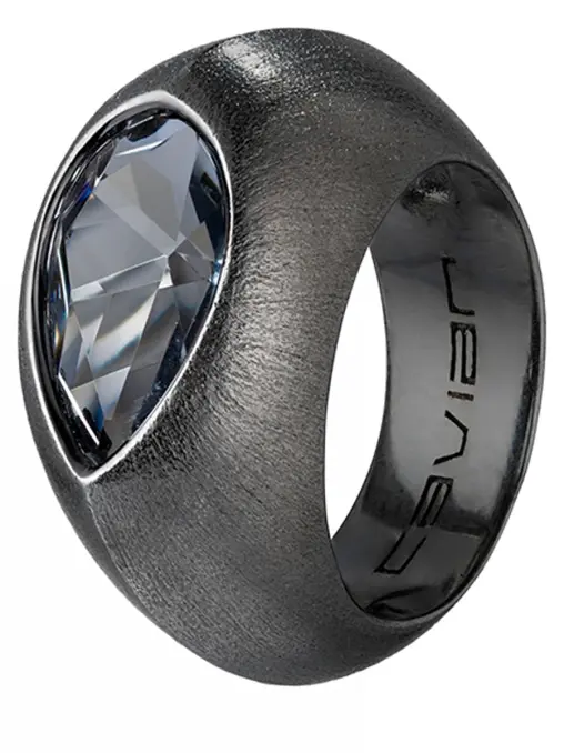 Кольцо на мизинец с кристаллом CAVIAR JEWELLERY