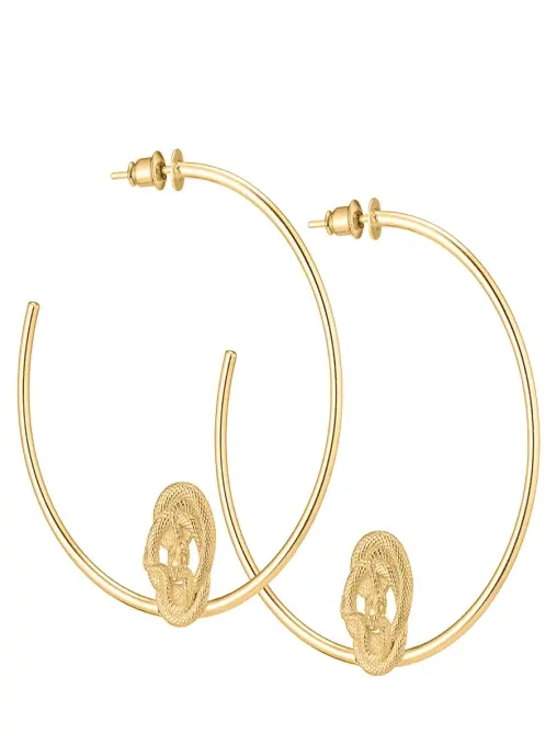 Серьги-кольца CAVIAR JEWELLERY