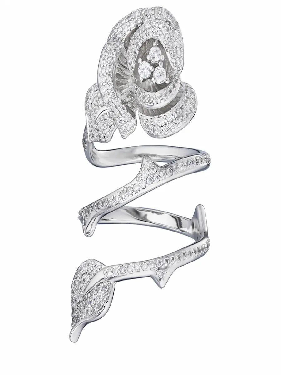 Кольцо с фианитами