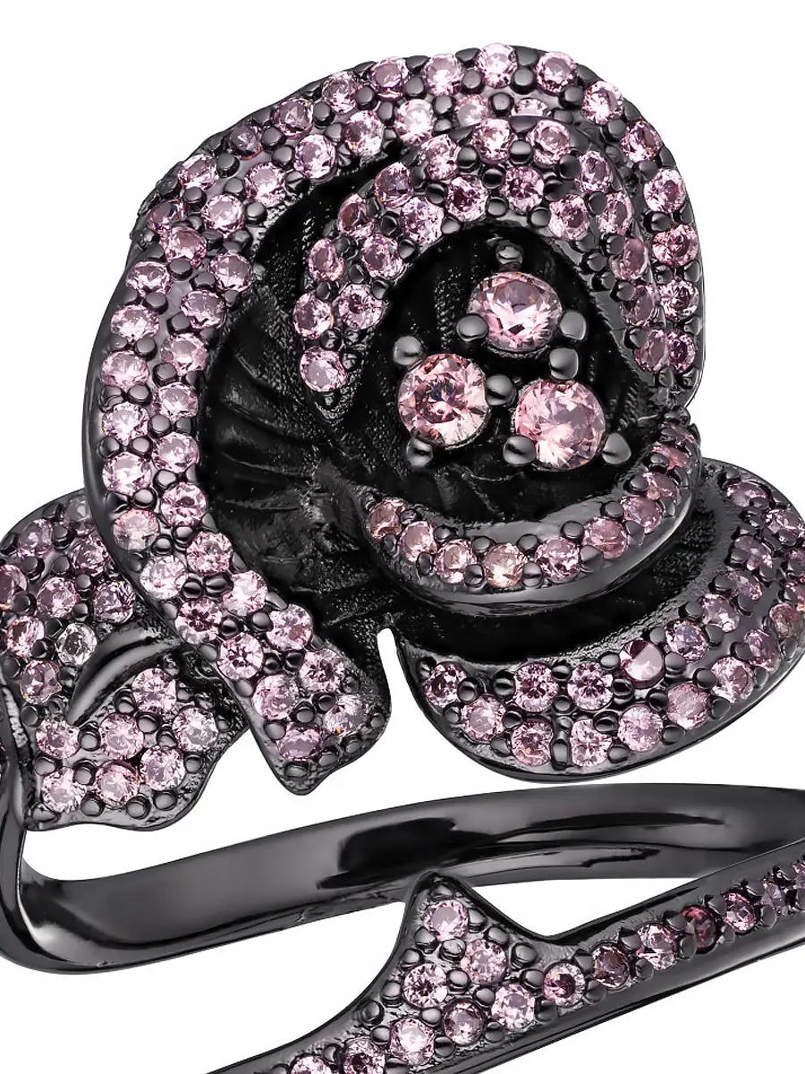 Кольцо с фианитами