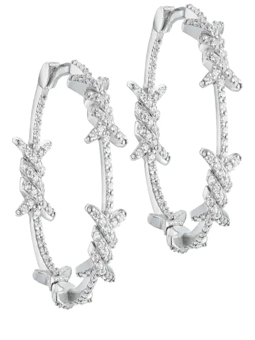 Серьги-кольца CAVIAR JEWELLERY