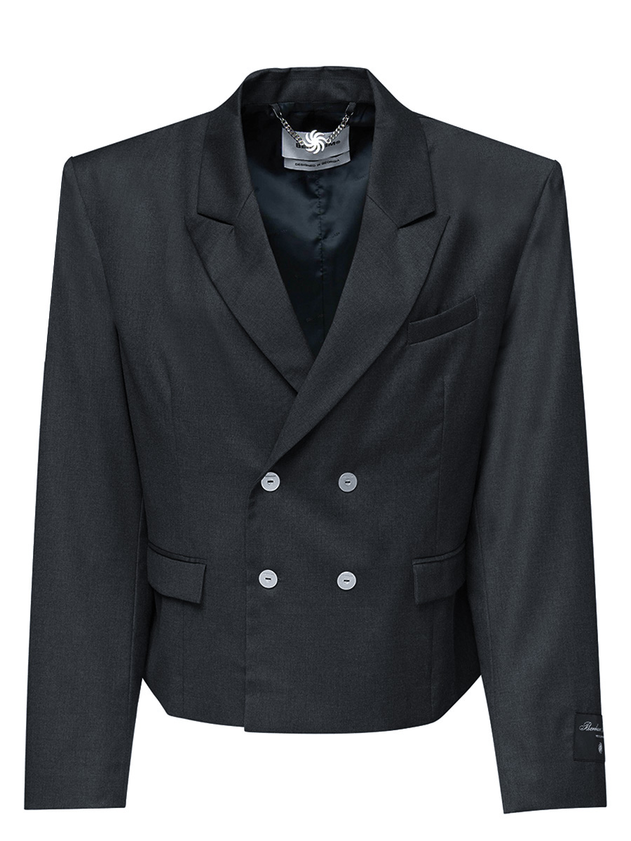Пиджак однотонный  Shortened Blazer