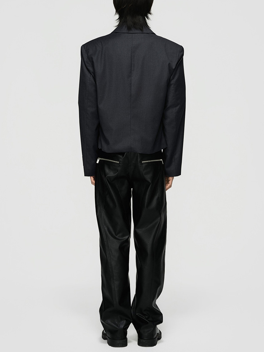 Пиджак однотонный  Shortened Blazer