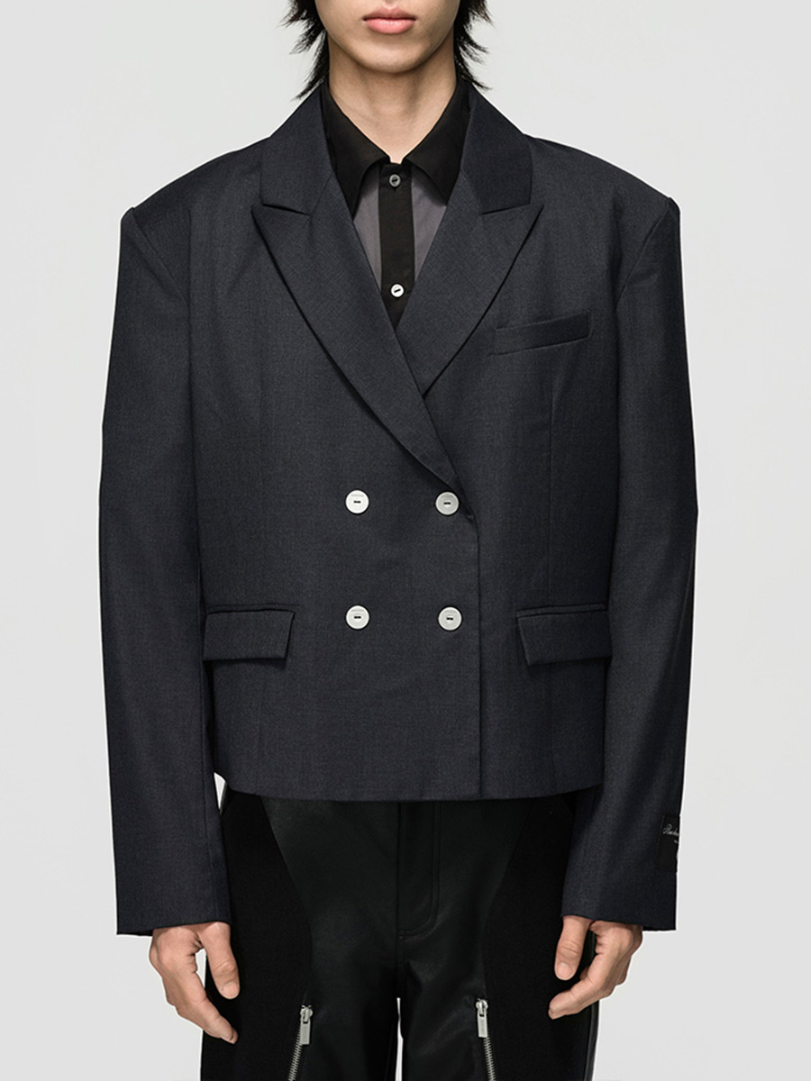 Пиджак однотонный  Shortened Blazer