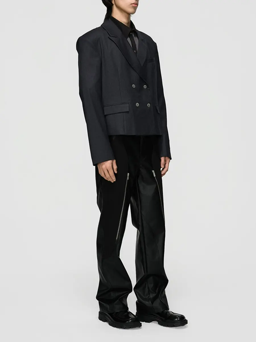 Пиджак однотонный  Shortened Blazer