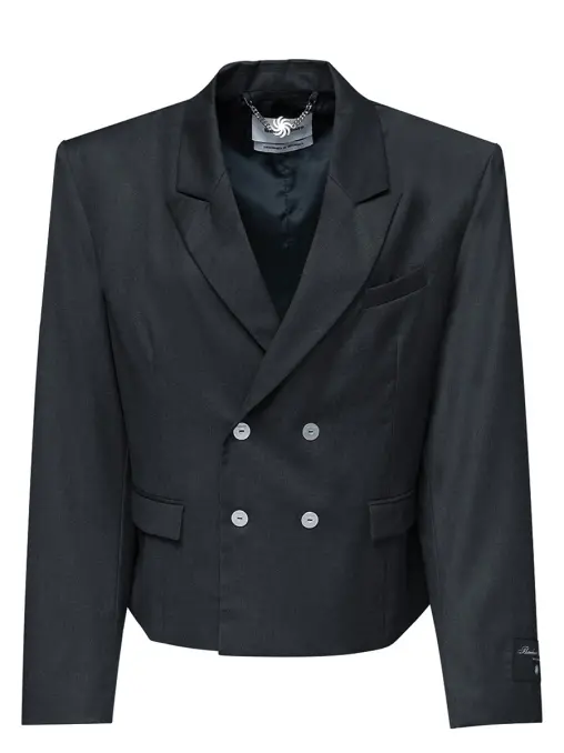 Пиджак однотонный  Shortened Blazer BERHASM