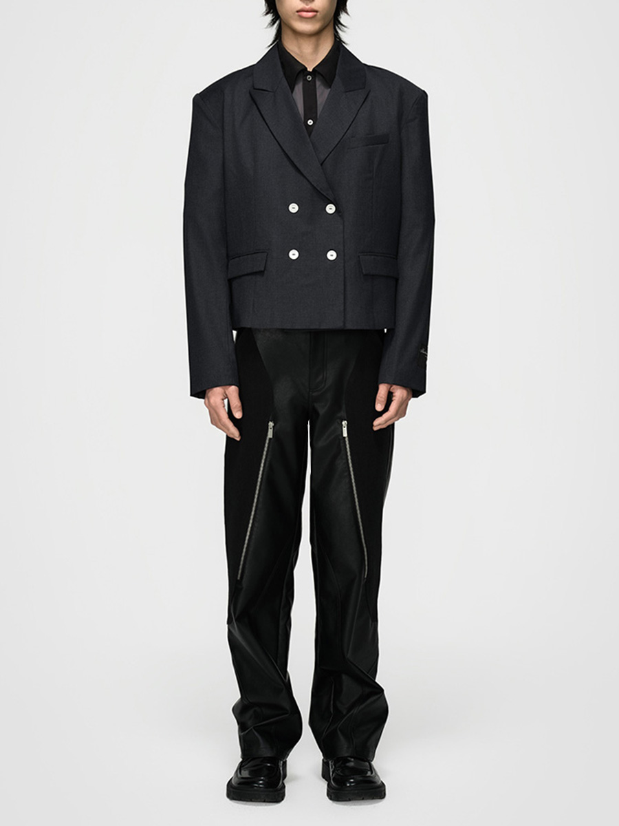 Пиджак однотонный  Shortened Blazer