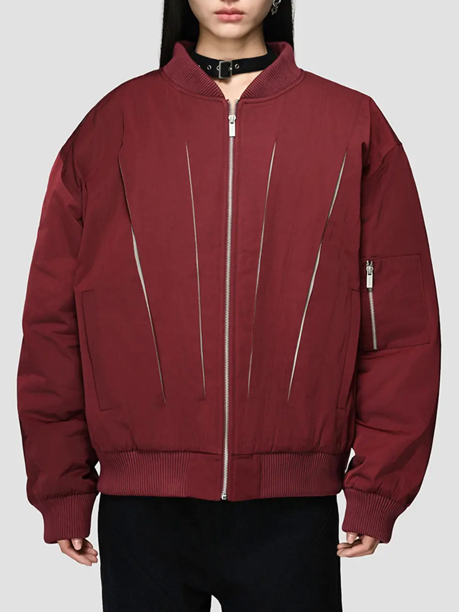 Бомбер однотонный Blood Moon Bomber