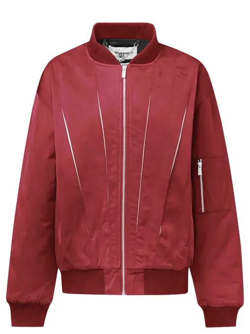 Бомбер однотонный Blood Moon Bomber BERHASM