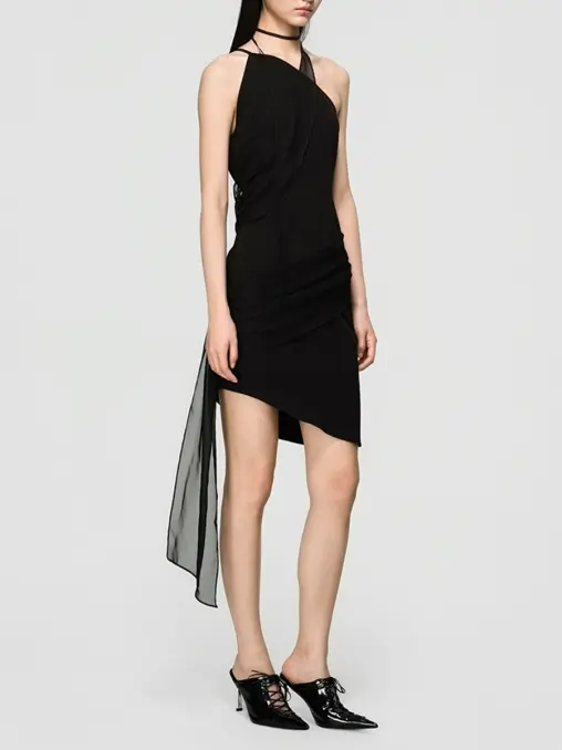 Платье однотонное Silky skin BERHASM