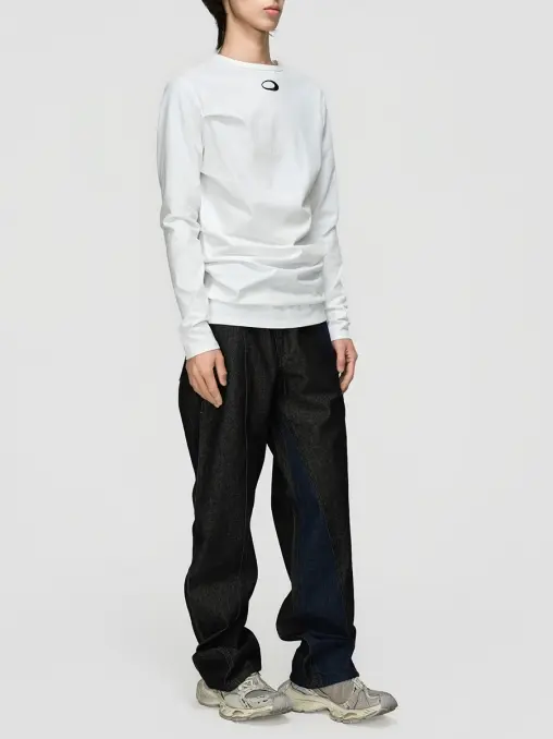 Лонгслив хлопковый Ivory Alchemy Top BERHASM