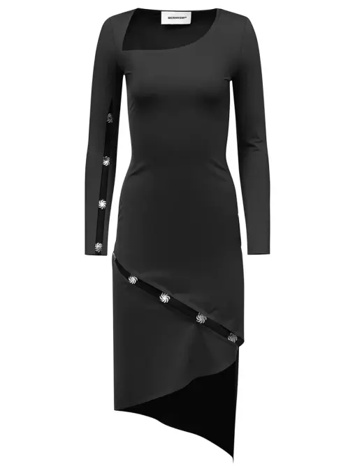 Платье Jersey dress with metal sun accessories BERHASM