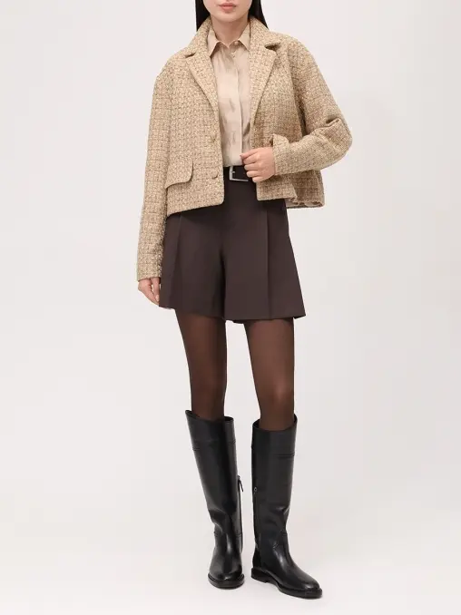 Жакет твидовый Beige Tweed Blazer ARGENTUM BRAND