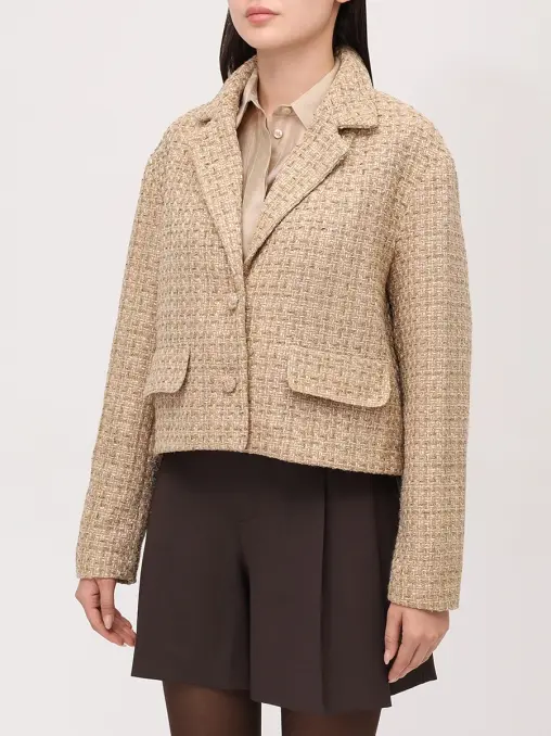 Жакет твидовый Beige Tweed Blazer ARGENTUM BRAND
