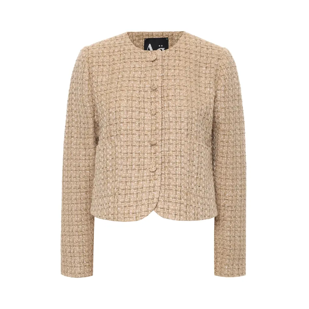 Жакет твидовый Beige Elegance Tweed